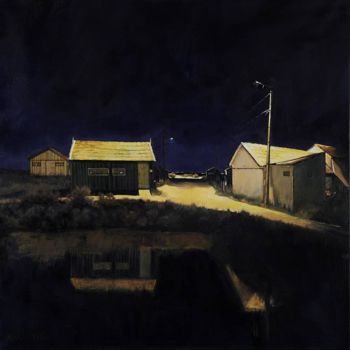 Dans le Silence de la Nuit - paintings of Oléron by Amanda Rackowe